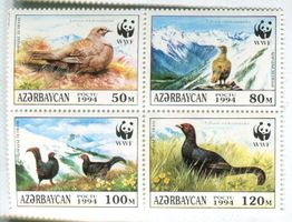 Briefmarken "Vögel". Aserbaidschan