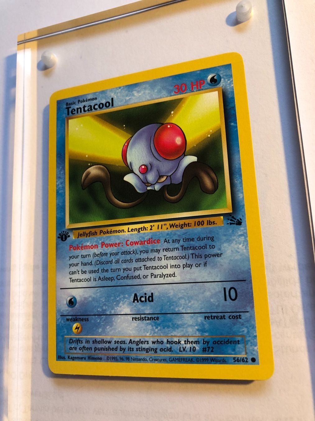 Carte collezionabili: Tentacool 1st Fossil - MINT - ab 1.- – Usato da Giubiasco venduto da dan_pr8b 2