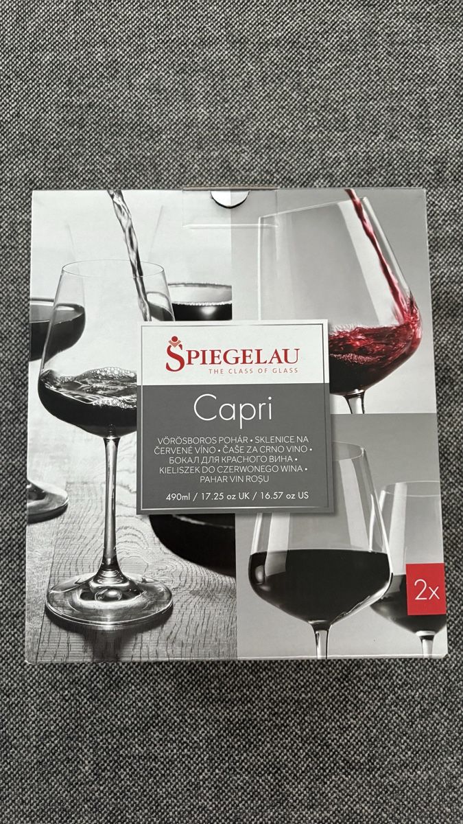 Bicchieri: SPIEGELAU Capri 2 red wine glasses NEW – Nuovo e nell'imballaggio originale da Pully venduto da Sell_it_all