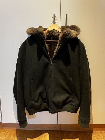 Green Sartorial Jacket Loro Piana Storm System