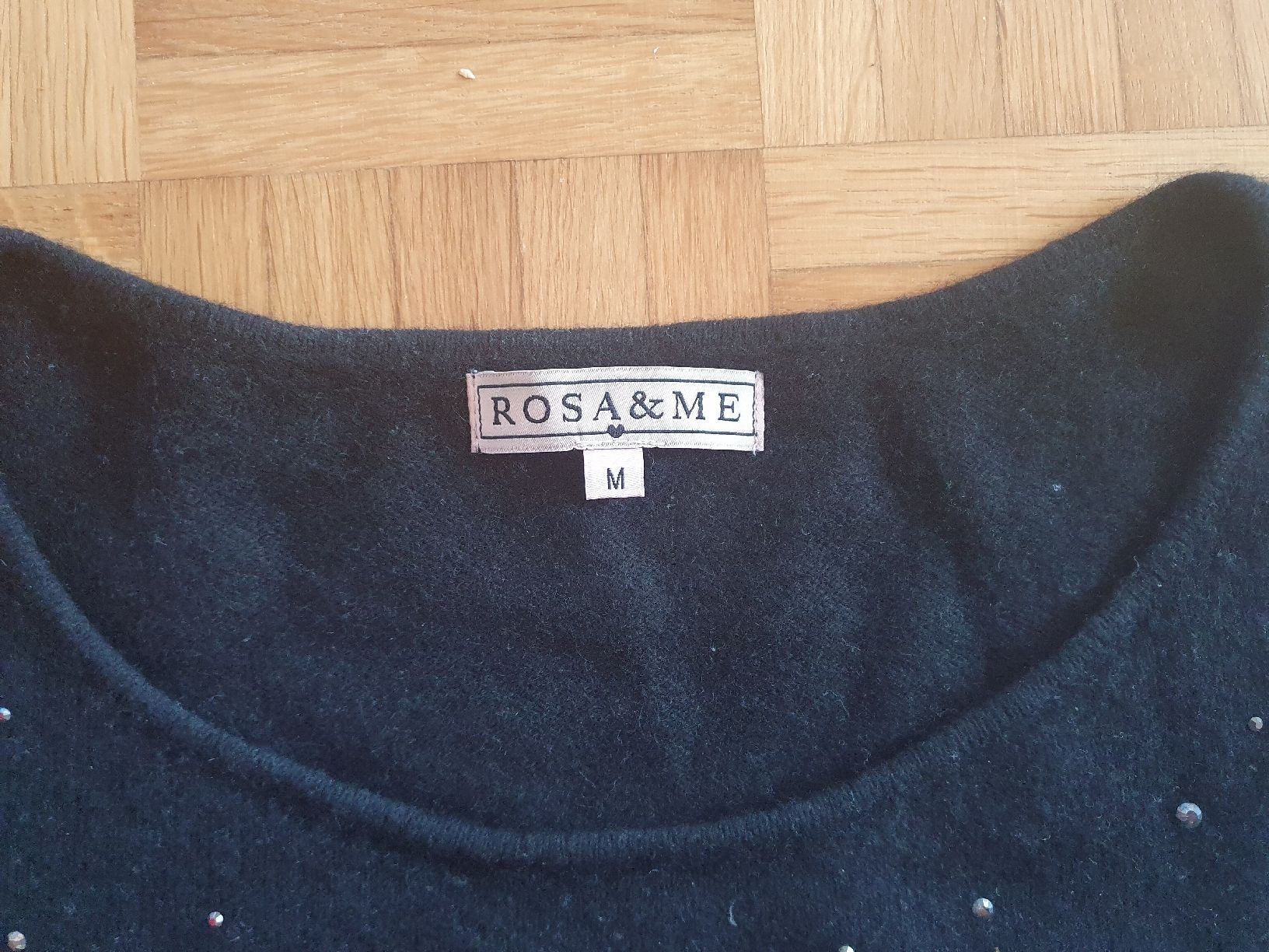 Maglioni & Felpe: Kaschmirpullover, Pullover 100% Kaschmir, schwarz, Strass, M – Usato da Neuhausen venduto da mamanti024 5