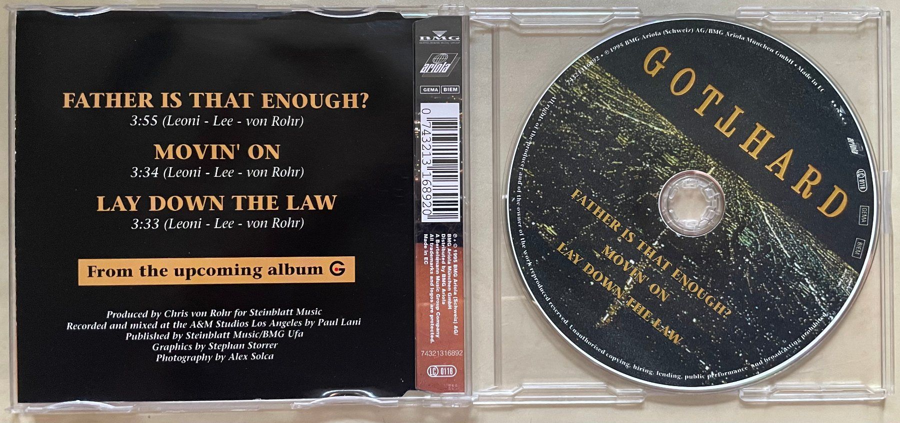 CDs: Gotthard - Father is that Enough? – D'occasion à Brunnen par Barfly5 1
