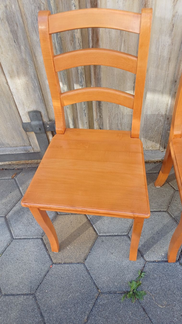 Holzartikel: 6 Biedermeier Stühle in Kirschbaumholz  – Gebraucht aus Flawil von Pinkmalibu 1