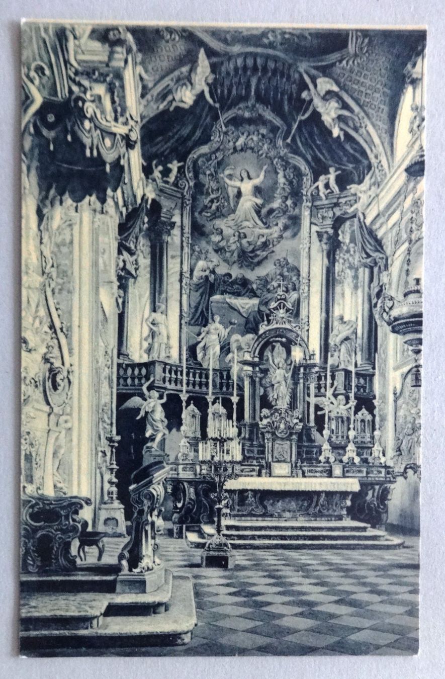 Ansichtskarten: Einsiedeln (Hochaltar) – Gebraucht aus Fétigny von Billy2miny