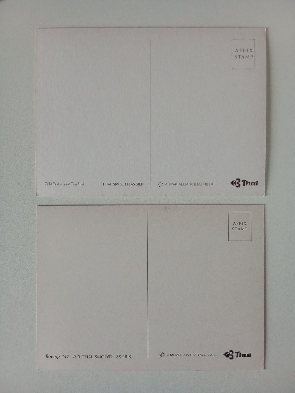 Cartoline postali: Aviatik Ansichtskarten-Set Thai Airways (2 Karten) – Nuovo (secondo la descrizione) da Bilten venduto da Bora3 2