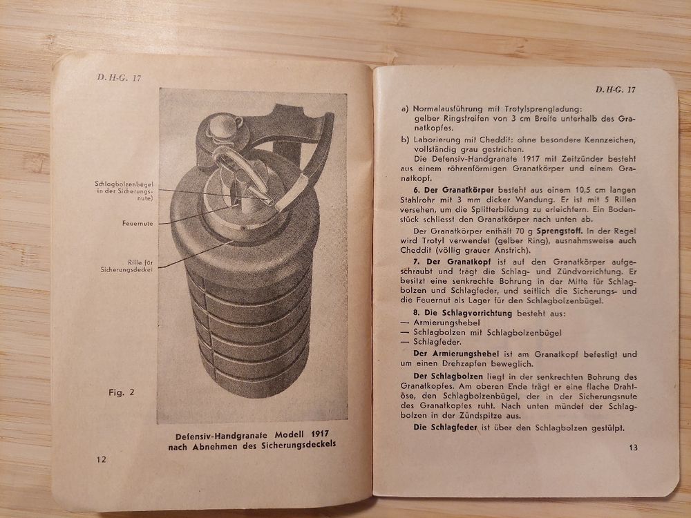 Technisches Reglement T8d Die Handgranaten von 1948 | Kaufen auf Ricardo