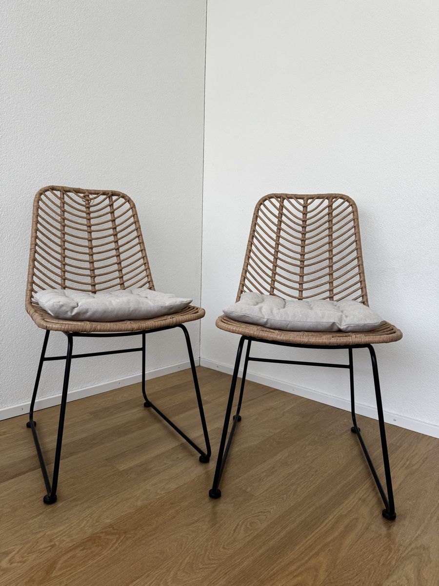 Sedie: Rattanstühle mit Kissen – Usato da Ostermundigen venduto da ali_cds7