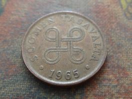 FINLANDE  5  Pennia  1965