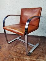 Knoll Freischwinger 1966 Leder und Chromgestell Wohnbedarf
