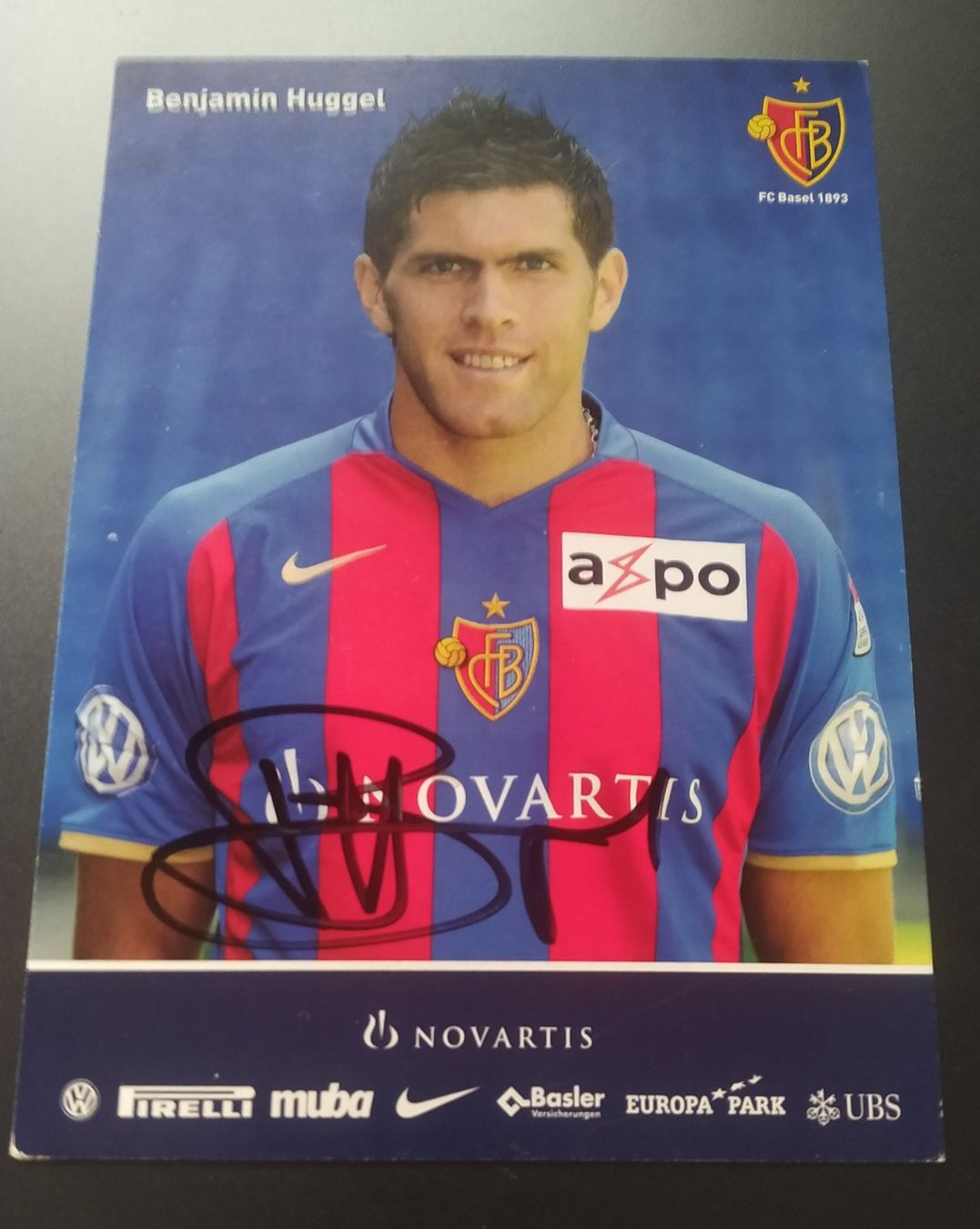 Autografi: Benj. Huggel+Marco Streller, original signiert – Usato da Biel/Bienne venduto da Ruediw