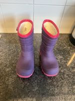 Warme, gefütterte Regenstiefel, Grösse 27, Lila/Pink!