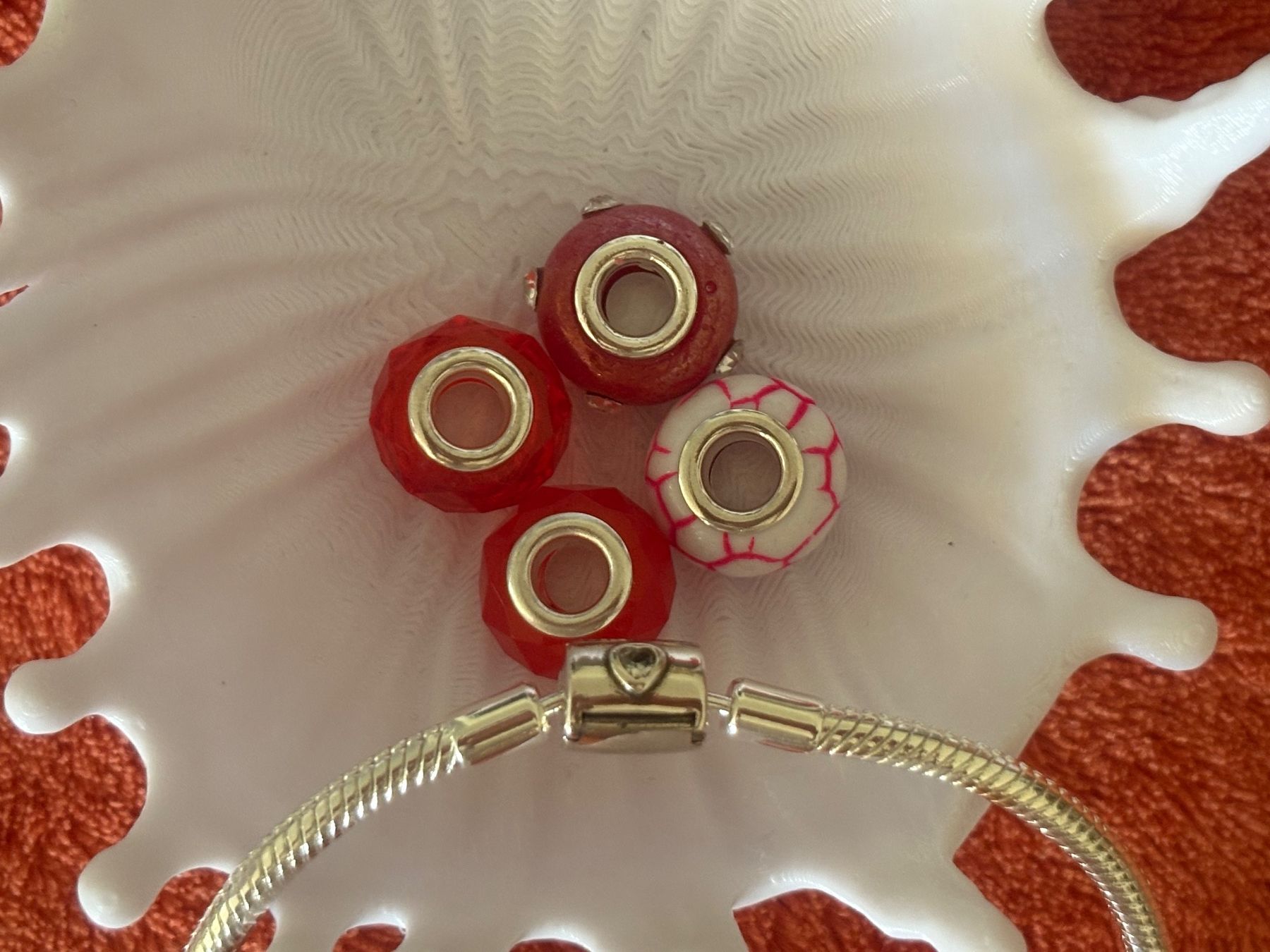 Bracciali & Braccialetti: Luxus Elegante 19 cm Armband/Beads Farbe :Silber/Multicolore – Nuovo (secondo la descrizione) da Biel-Bienne venduto da Roserosse13 2