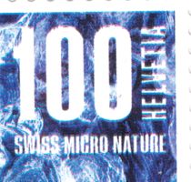 Rotdruck leicht verschoben Dauermarke 100c 2024 Micro Nature