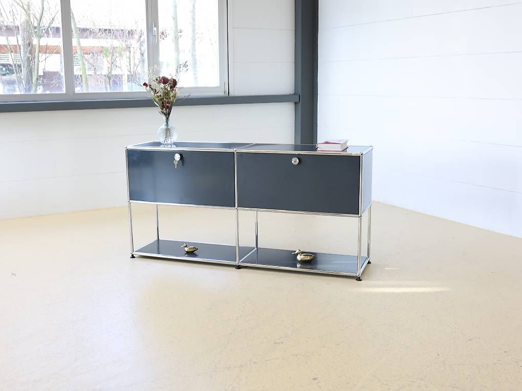 USM Cassettiere: USM Haller Sideboard Anthrazitgrau 2x2 – Usato da Meinisberg venduto da atelier_TILIJA 3