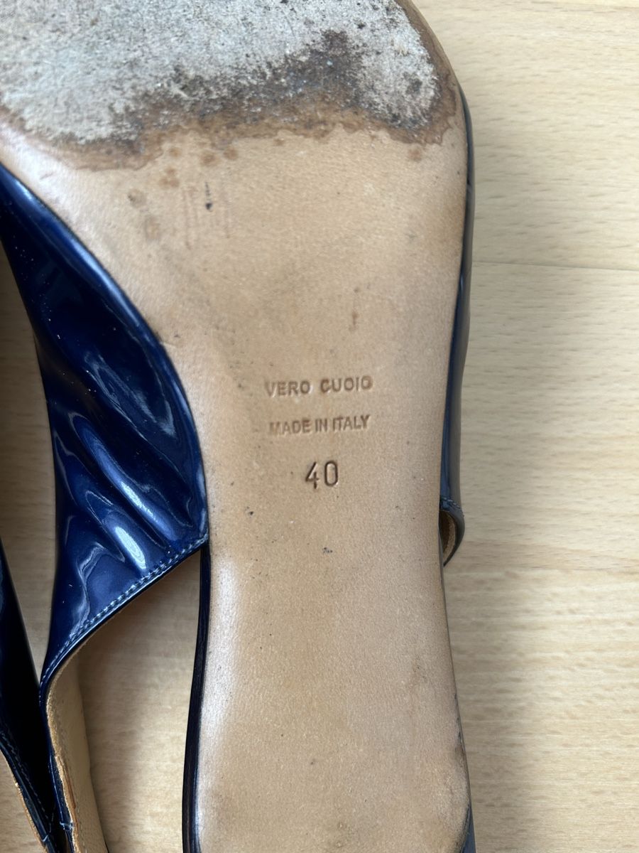 Scarpe da donna: Pumps Slingback Lack blau Gr. 40 – Usato da Reinach BL venduto da meinstil 3