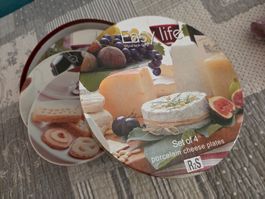 Set de 4 assiettes pour fromage ou dessert