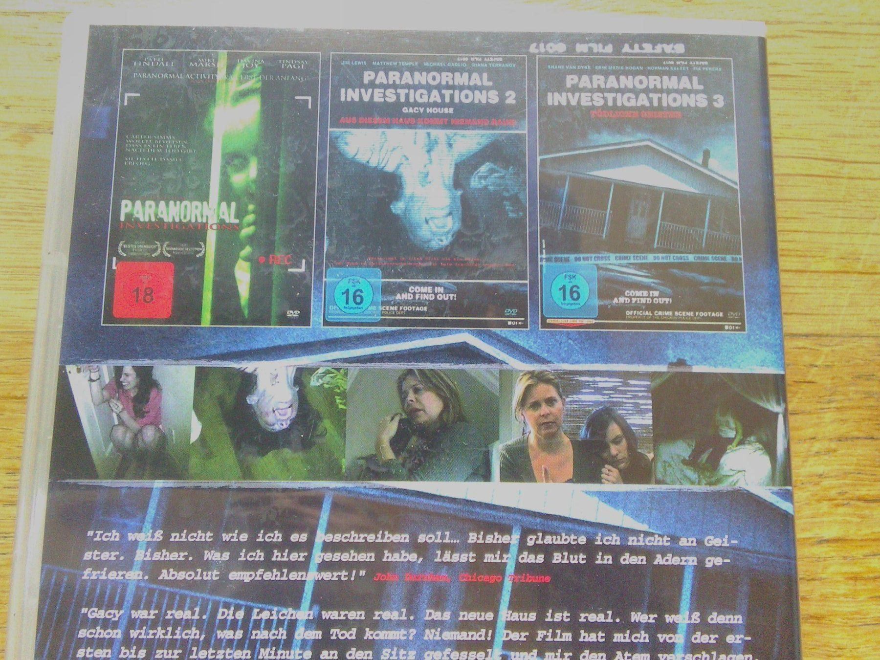 Tutti i DVDs: Die Paranormal Investigations (Trilogie) – Usato da St. Gallen venduto da elk2020 2