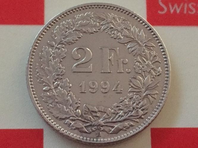 Tutti le monete: 2 Franken 1994 ss+ – Usato da Elsau venduto da herbybay