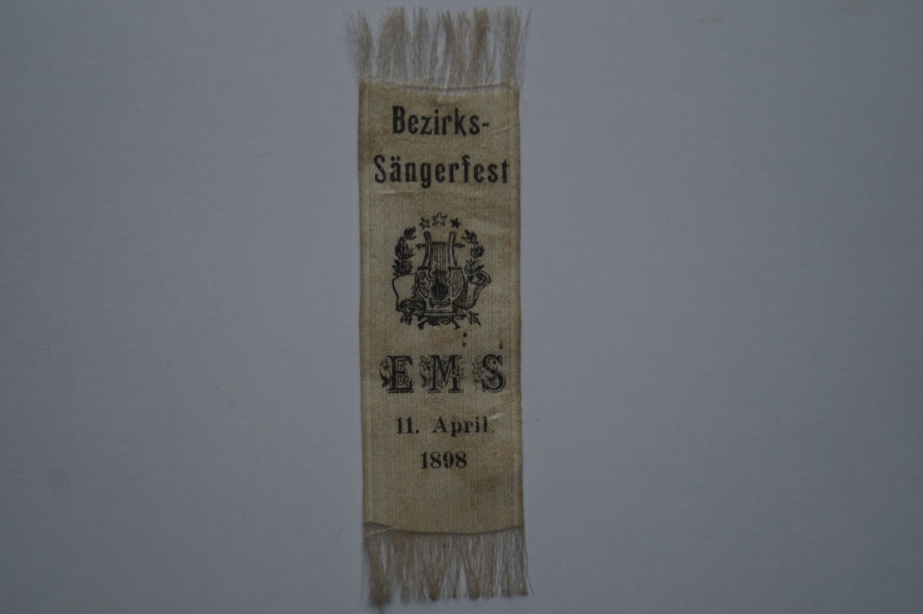 Swiss Placchette & Badge: Fest-Bändel Sängerfest Ems – Usato da Scheid venduto da dirauls