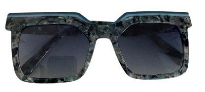 Brillen & Gläser: Sonnenbrille Damen blau gemustert "Bemboo" – Gebraucht aus Allschwil von Goofy1958 1