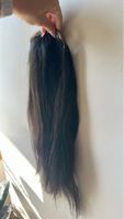 Echthaar Tresse dunkelbraun, 50cm, super Zustand!