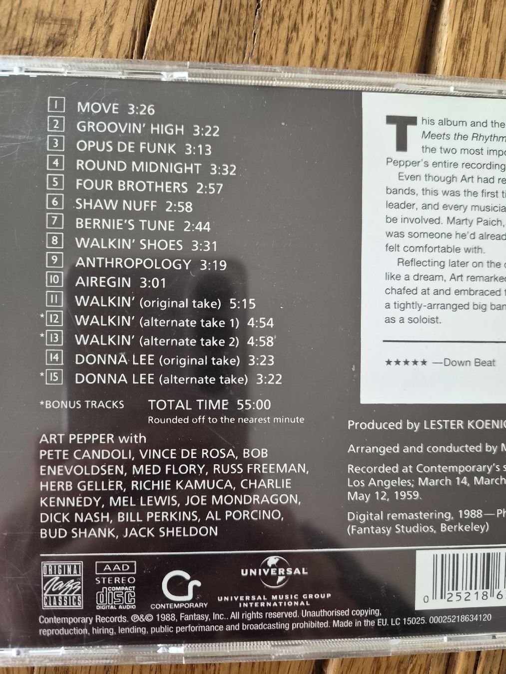 CDs: ART PEPPER + ELEVEN – Neu (gemäss Beschreibung) aus Zofingen von Tinpan 2