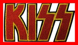 Kiss Aufnäher Badge Aufbügler Paul Stanles Gene Simmons Rock