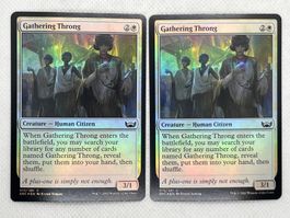 Magic the Gathering: 2x Gathering Throng Foil, MTG