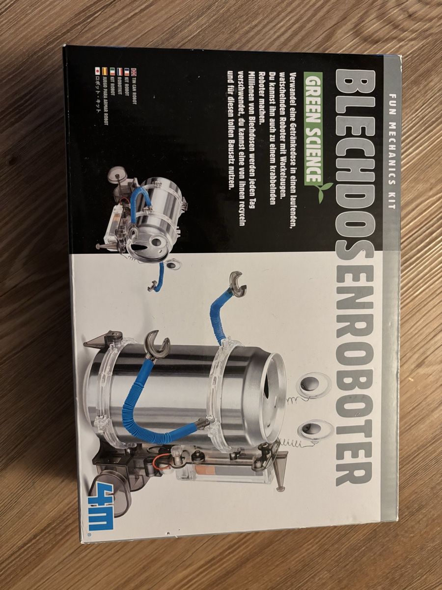 Kit bricolage: Bastelspass: Blechdosen Roboter Bausatz - Neu! – Nuovo e nell'imballaggio originale da Schliern b. Köniz venduto da Scotsman