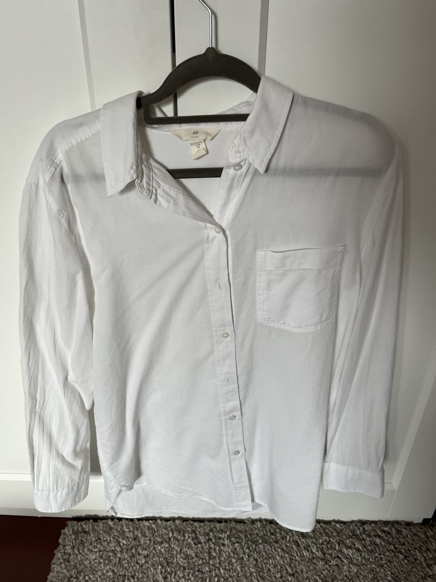 H&M Camicette: Weisses Hemd aus Baumwolle – Nuovo (secondo la descrizione) da Sevelen venduto da sarah_selina