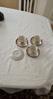Exquisite Vintage Espressotassen, 3er Set, Top Zustand!