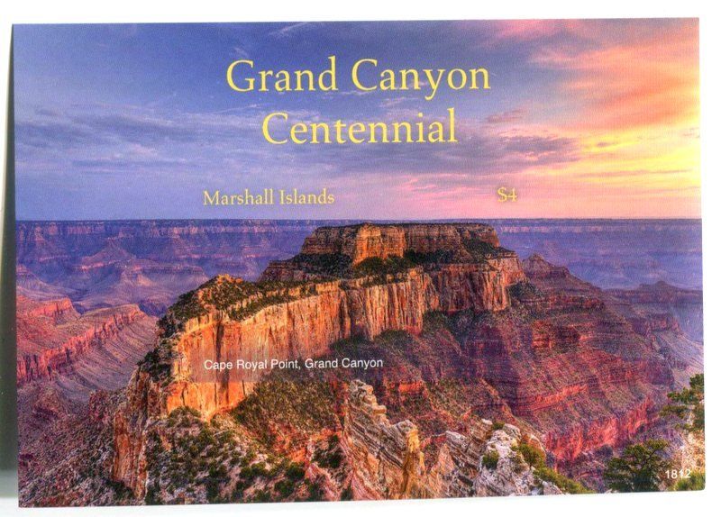 Alle Briefmarken: Block "Grand Canyon". Marshallinseln – Neu und originalverpackt aus Basel von Butsch5