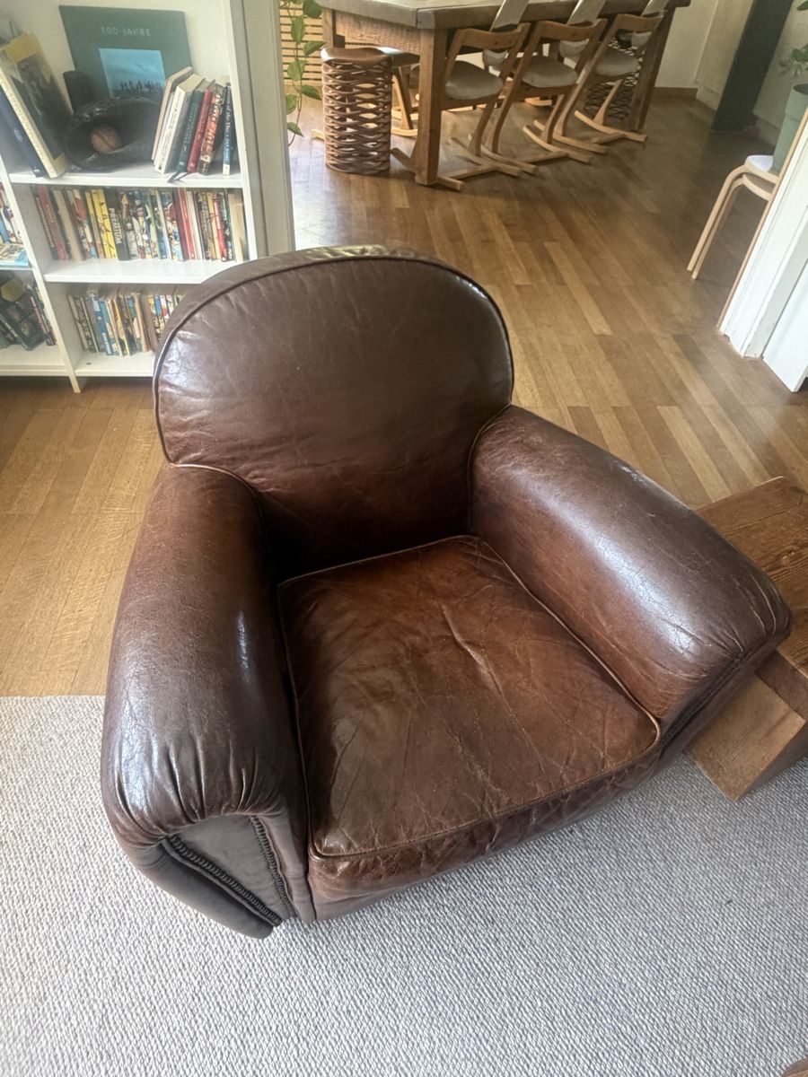 Sofas: Ledersofa & zwei Sesseln – Gebraucht aus Ebikon von Gabis 4