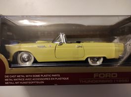 Ford Thunderbird 1955, gelb, Cabriolet von Yat Ming 1/18
