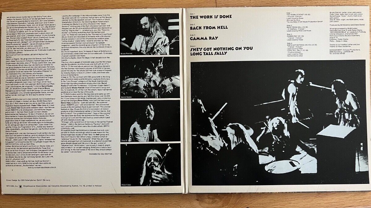 Dischi in vinile: BirthControl - Live / 2 LP - 1. NL-Pressing 1974 - Very nice – Usato da Gais venduto da soundcave57 2