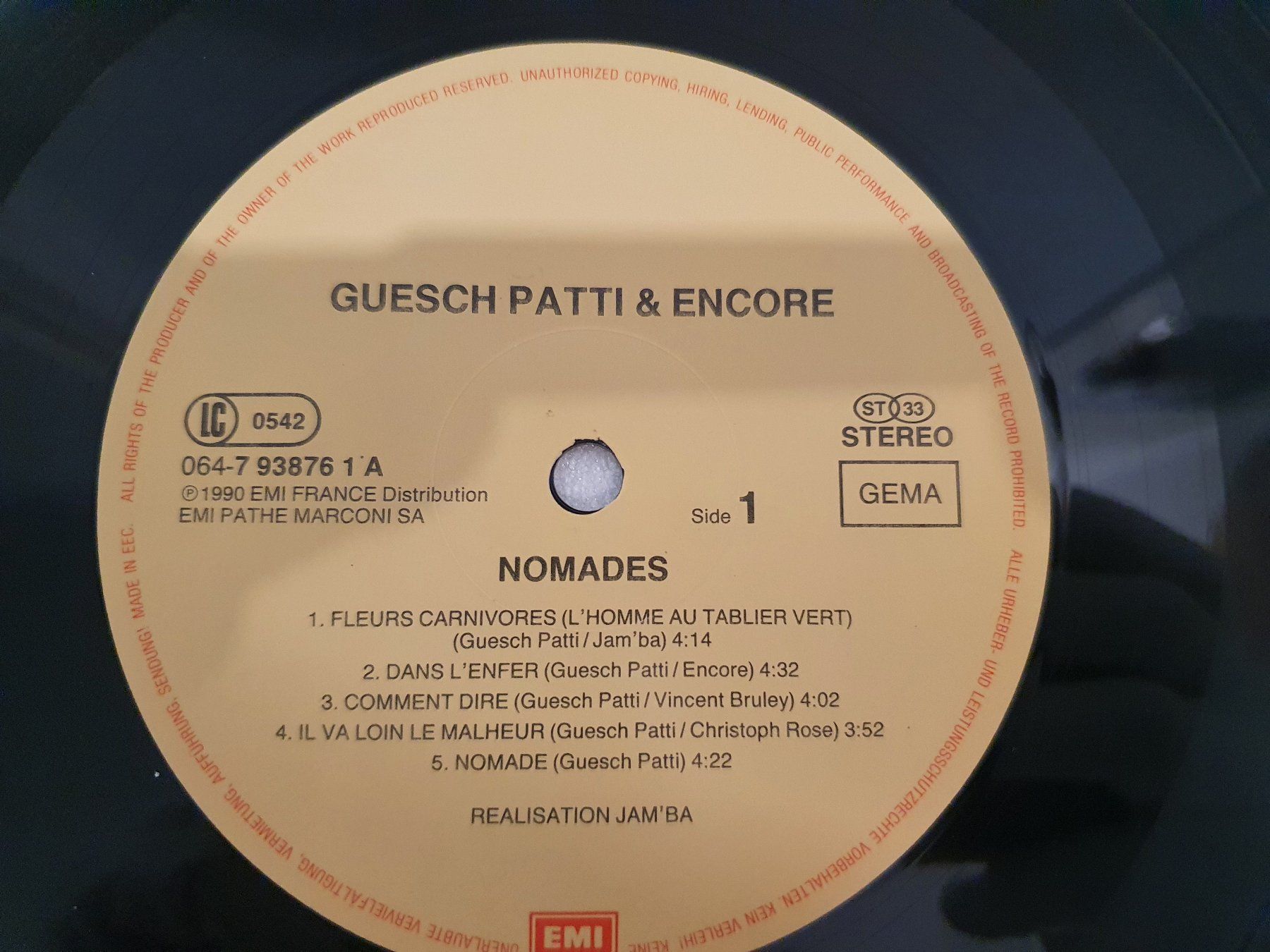 Schallplatten: Guesch Patti & Encore – Nomades – Gebraucht aus Uster von Vinyl-Leidenschaft 3