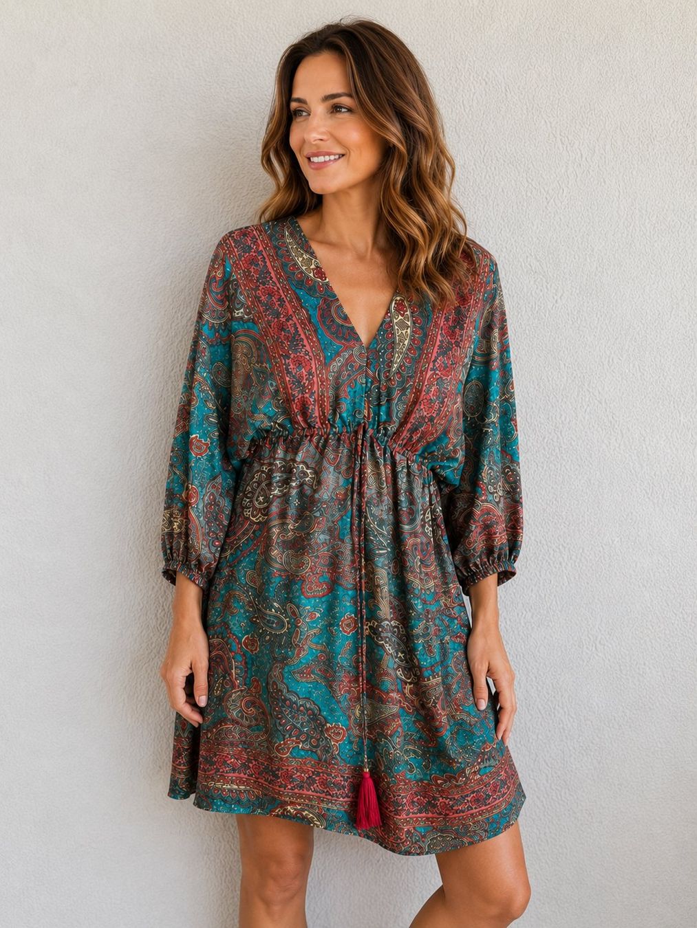 Tuniche: Neu Tunika Kleid Unisize Seide – Nuovo e nell'imballaggio originale da Kirchdorf AG venduto da coco123