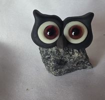 Eule Figur Naturstein Handgemacht wunder schön siehe Foto 