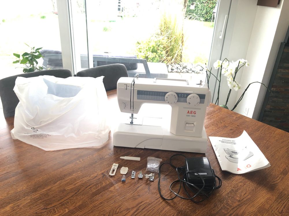 Nähmaschine AEG NM 1800 Maschine Blache Leder nähen Stiche | Kaufen auf ...