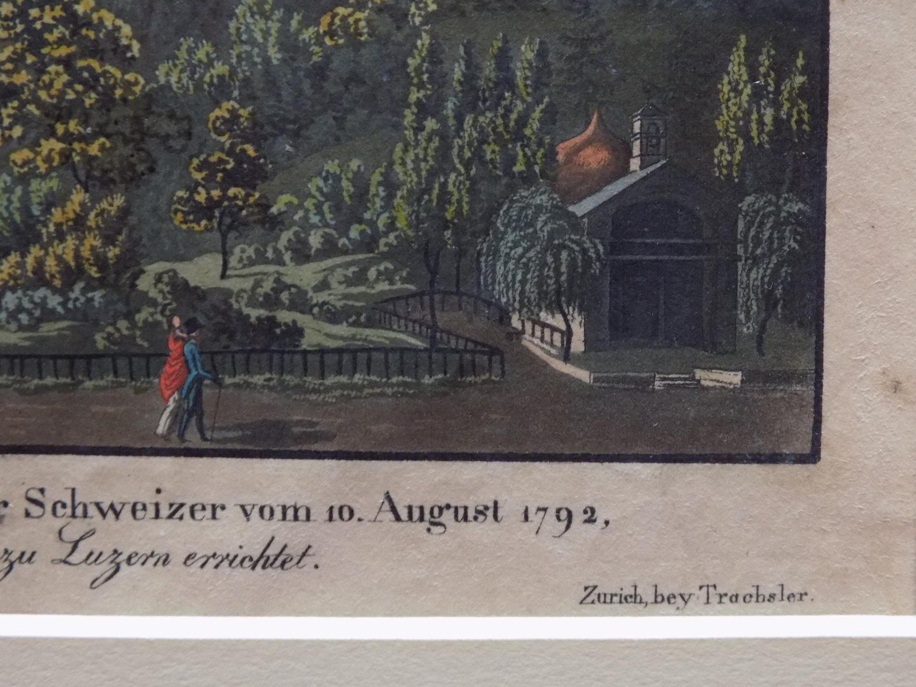 Stiche: Luzern Löwendenkmal von Sperli – Gebraucht aus Risch von Antikfee 4