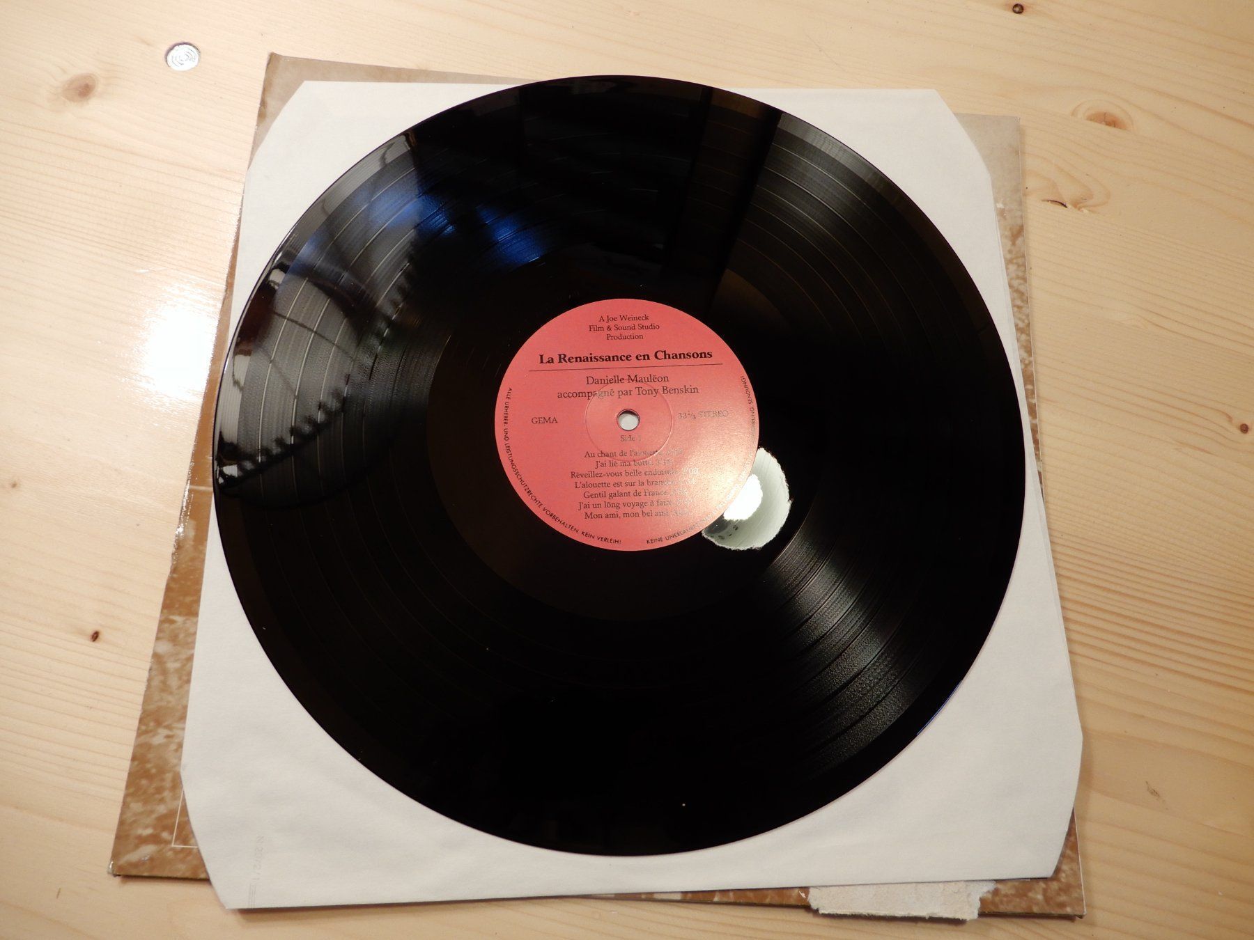 Schallplatten: La Renaissance en chancons Tony & Danielle – Gebraucht aus Erstfeld von Mario_boe0 2