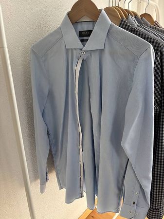 Business Hemd Gr. L blau weiß 