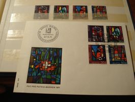 Pro Patria 1971, FDC + Satz gestempelt