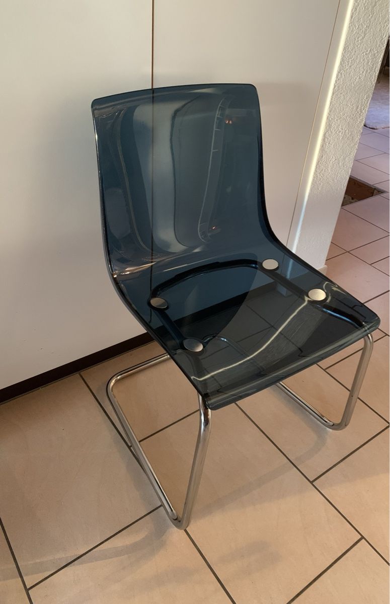 Ikea Sedie: **4 Stühle "Tobias" Ikea blau transparent** – Usato da Ehrendingen venduto da Anni_89