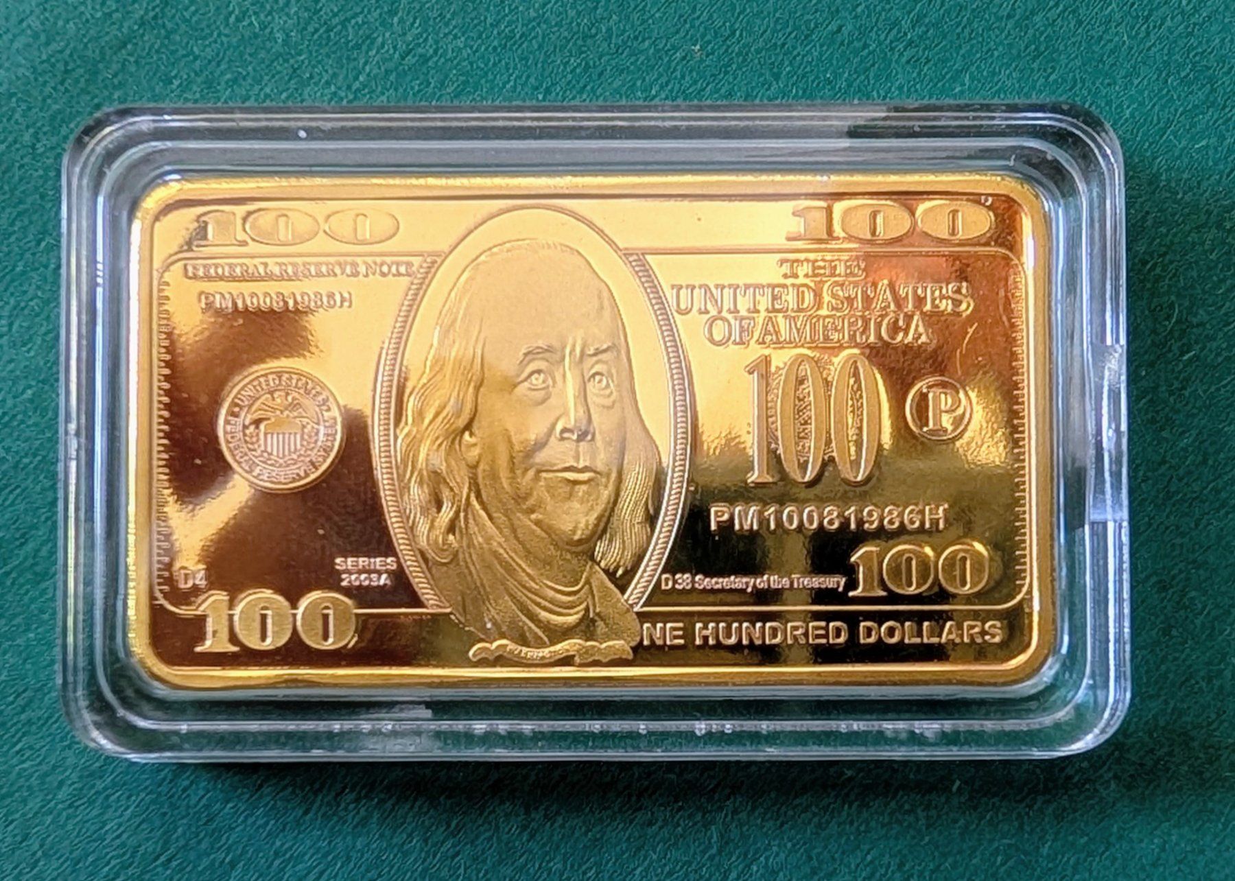 USA-100 Dollar Goldbarren 1986 (Replik) (Neu (gemäss Beschreibung)) in ...
