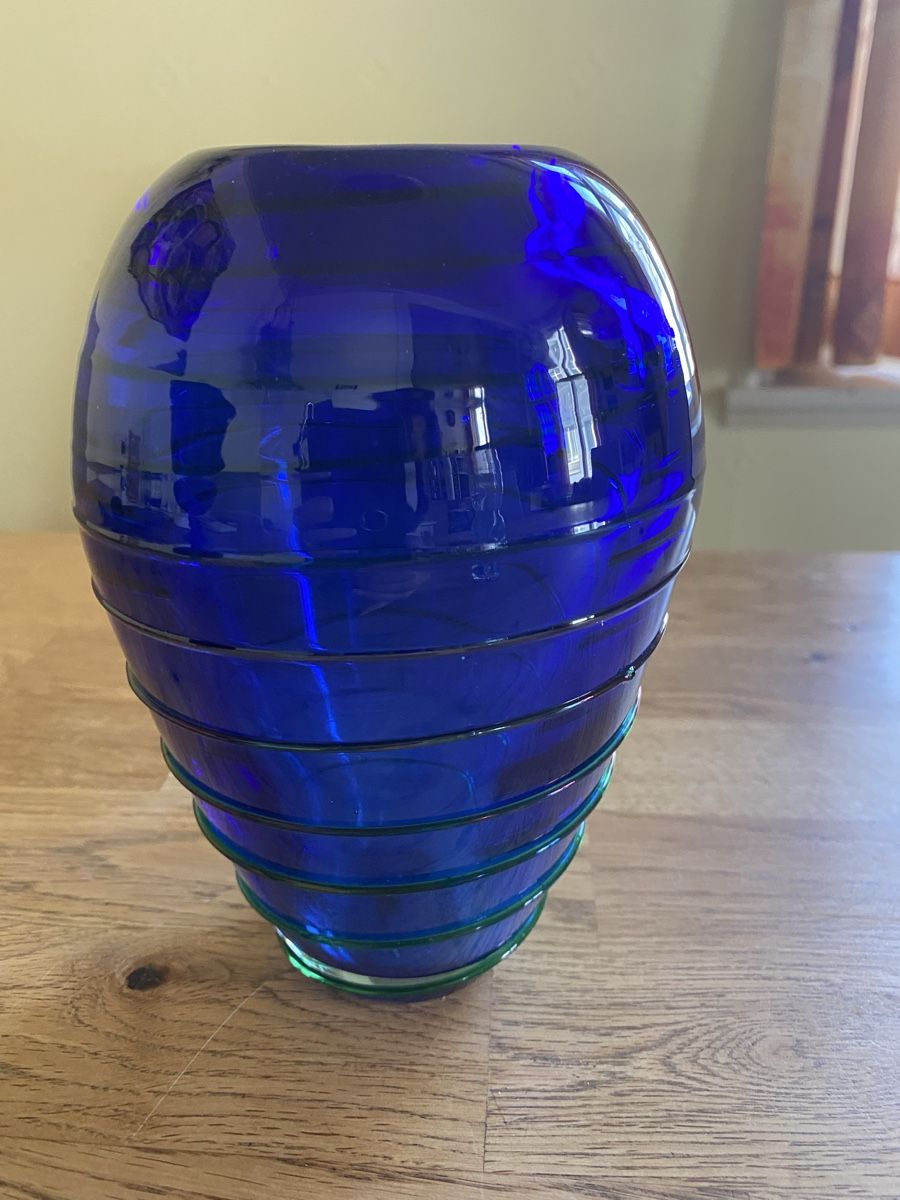 Vasi & Recipienti: Blaue Vase signiert – Usato da Flawil venduto da Naphtali 1