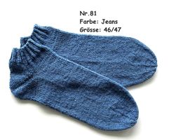 Sneaker - Socken handgestrickt  Gr.46/47  Nr.81