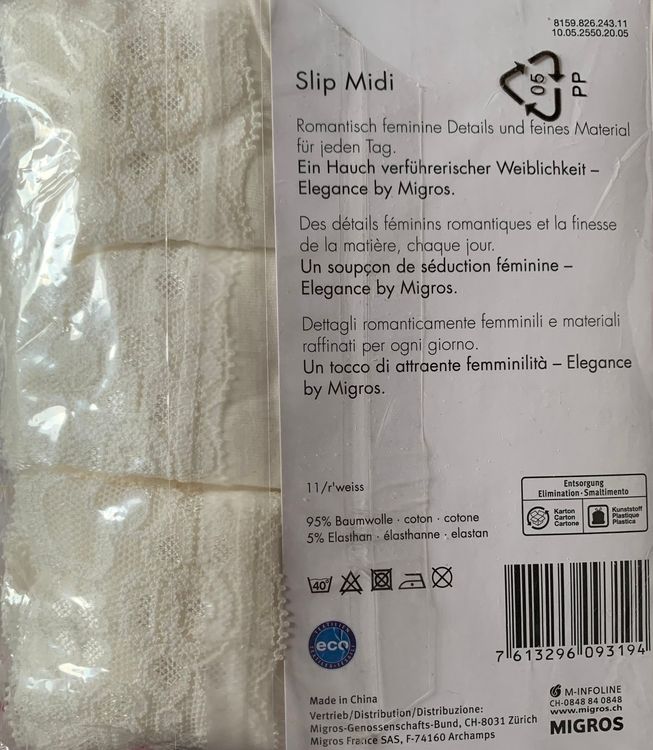 Playtex Slip Elegance Donna Con Pizzo Frontale - Morbido E Traspirante, Confezione Da 1