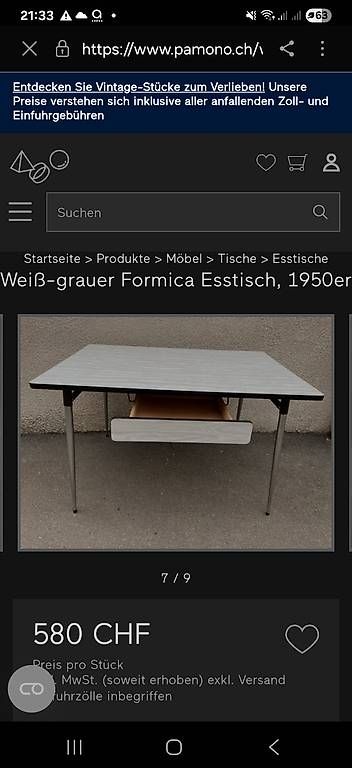 Tavoli: Table vintage formica – Usato da Rochefort venduto da matold 2