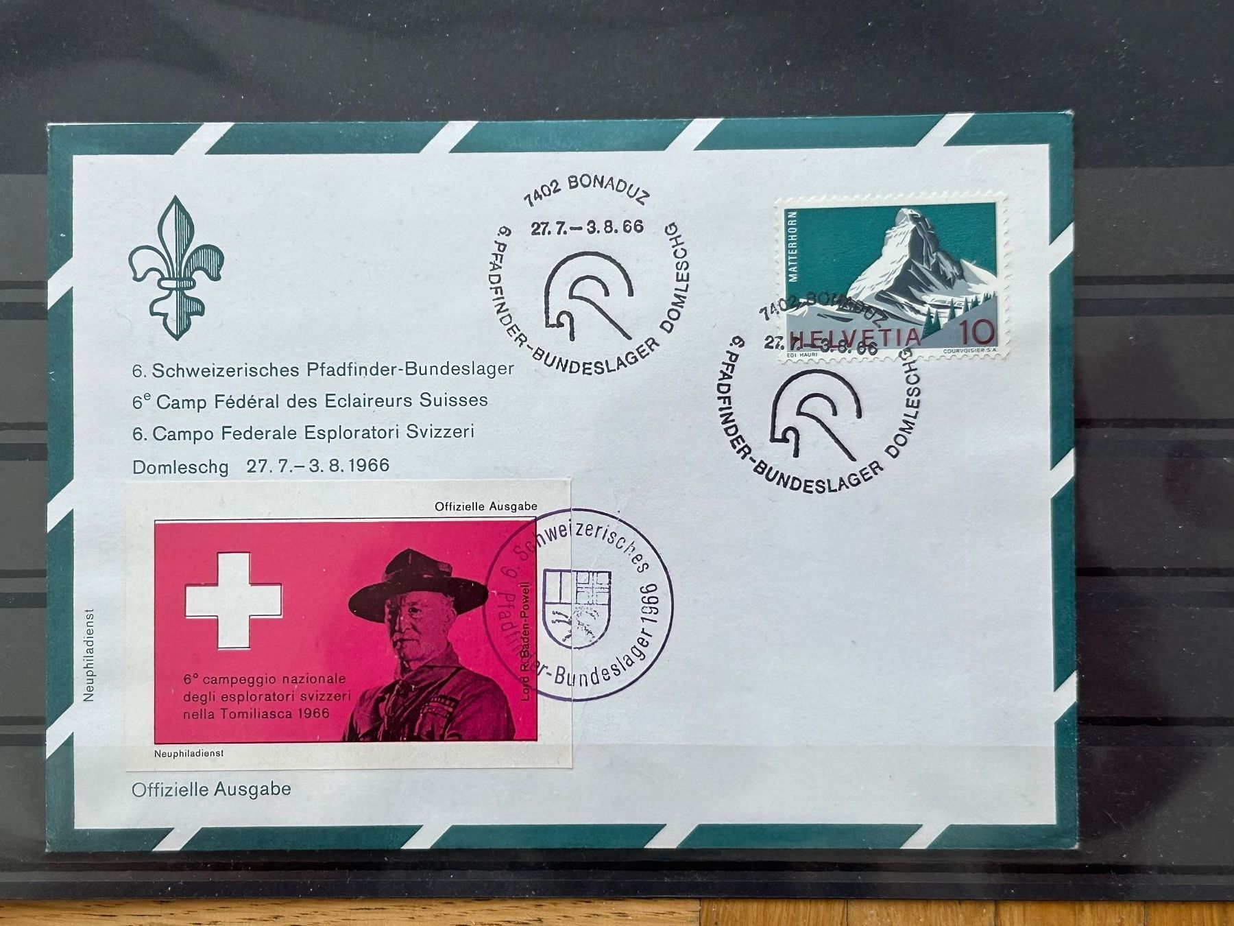 Tutti i francobolli: Pfadi Bundeslager 1966 – Usato da Romanshorn venduto da luxcollect